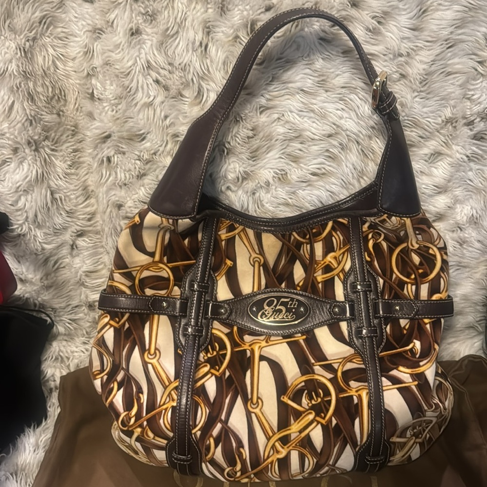 Vintage Gucci 85th Anniversary Horsebit Hobo Tote bag.